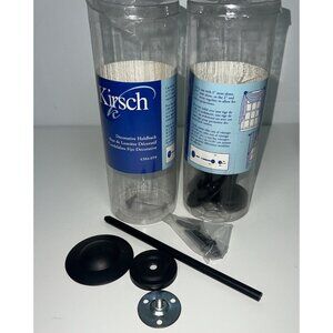 Decorative Curtain Holdback Pair Drapery Tie Backs Metal Black Set Of 2 Kirsch